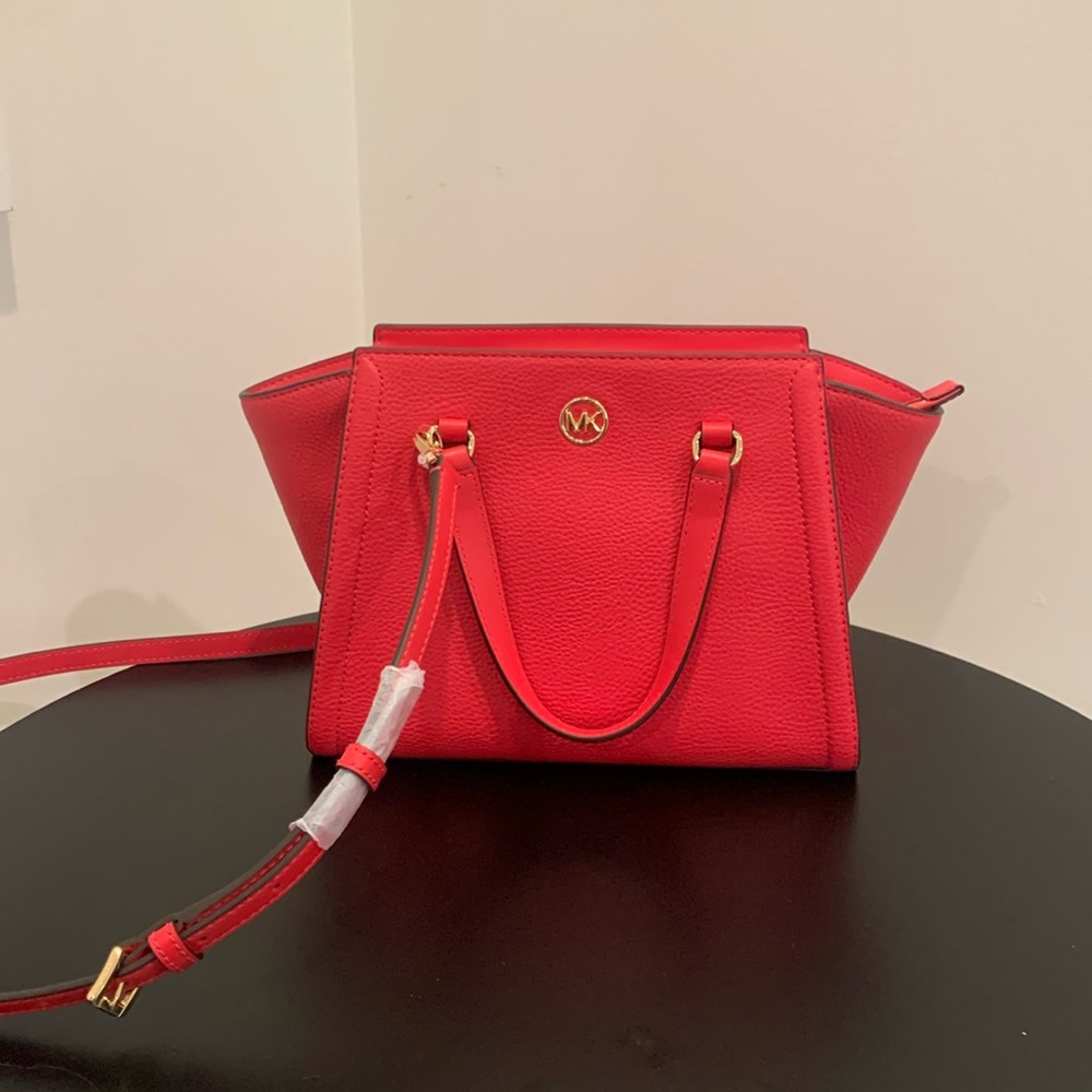 Michael Kors Freya Deep Pink Small Satchel NWT